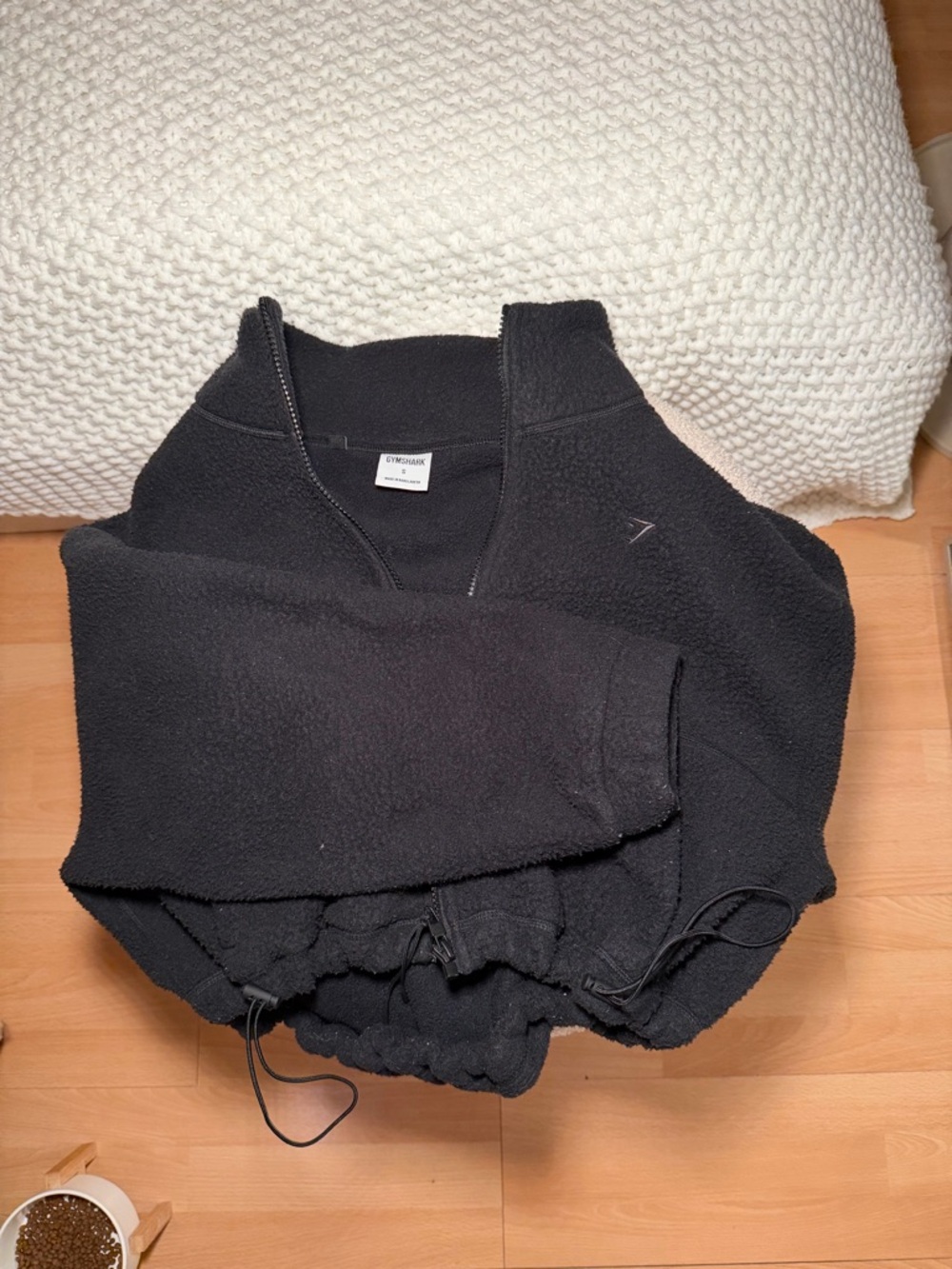 Gymshark Black Half-Zip S